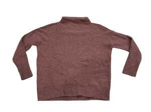Vince. Women's Rosewood 100% Cashmere Relaxed Mock Neck Sweater Size XS